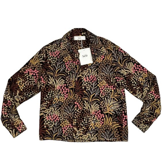 NWT SEFR HALVA OVERSHIRT SIZE LARGE - Picture 1 of 9